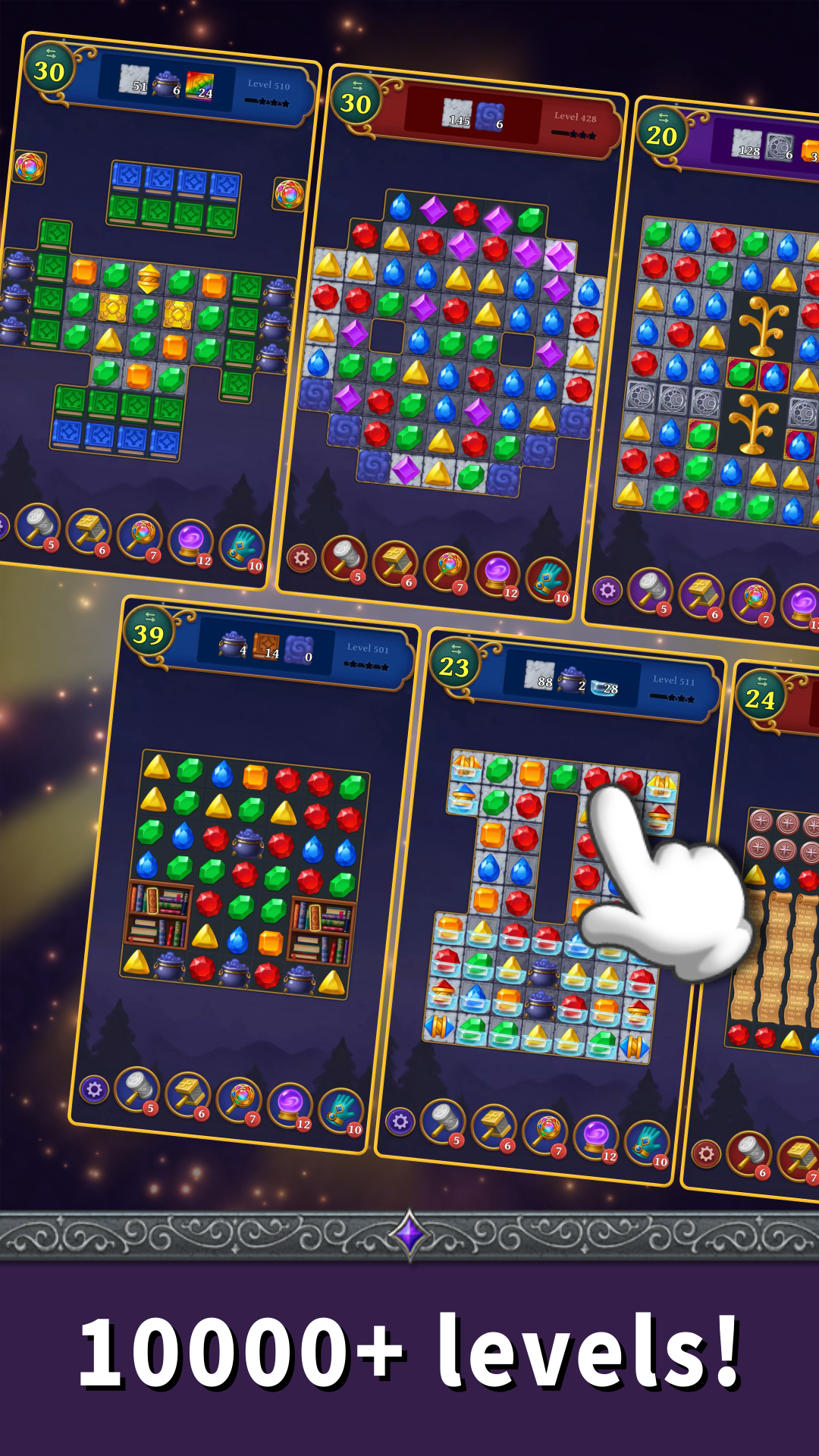 اسکرین شات 4 بازی Jewels Magic: Mystery Match 3