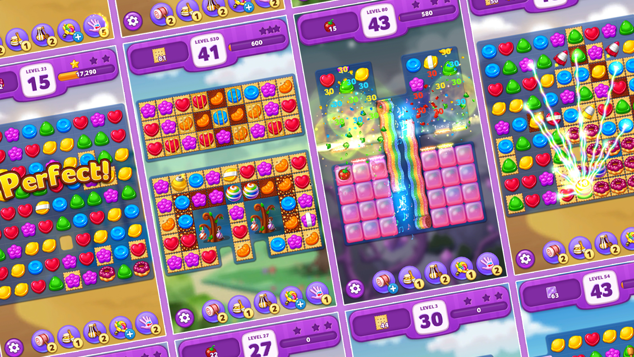 اسکرین شات 2 بازی Lollipop: Sweet Taste Match 3