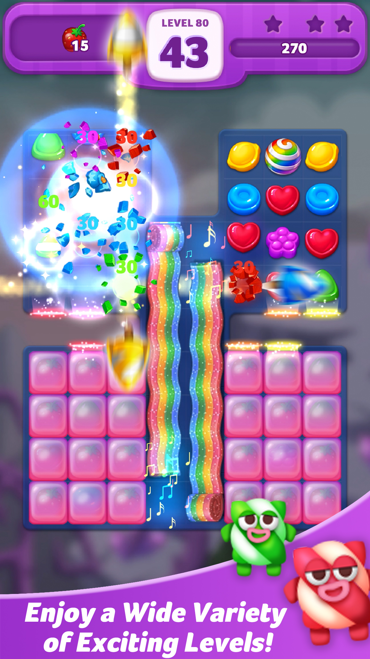 اسکرین شات 6 بازی Lollipop: Sweet Taste Match 3