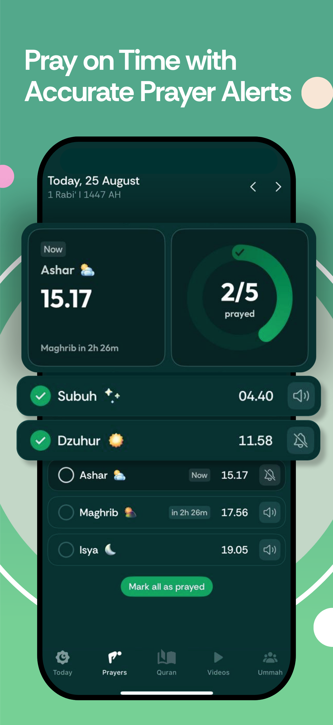 اسکرین شات 1 برنامه Muslim Pro: Quran Athan Prayer