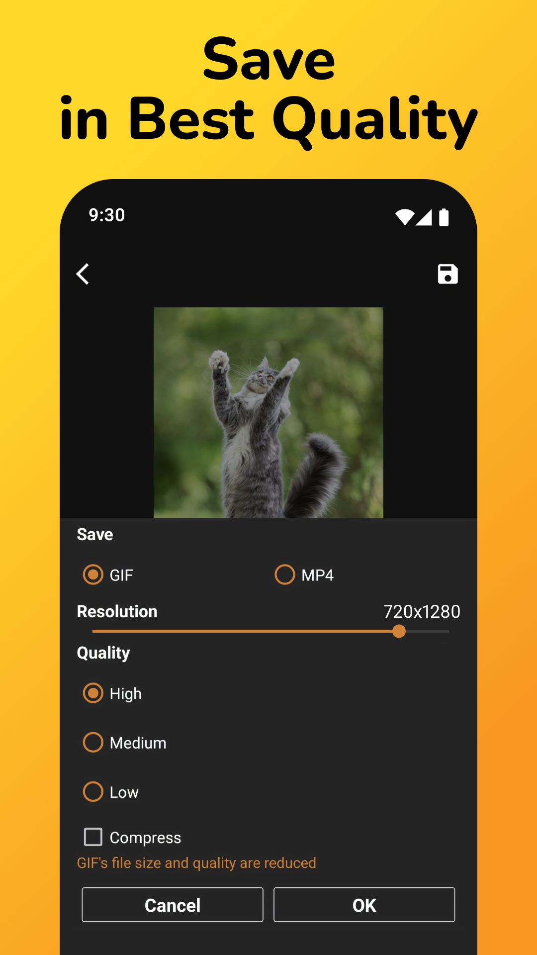 اسکرین شات 6 برنامه GIF Maker, Video to GIF Editor