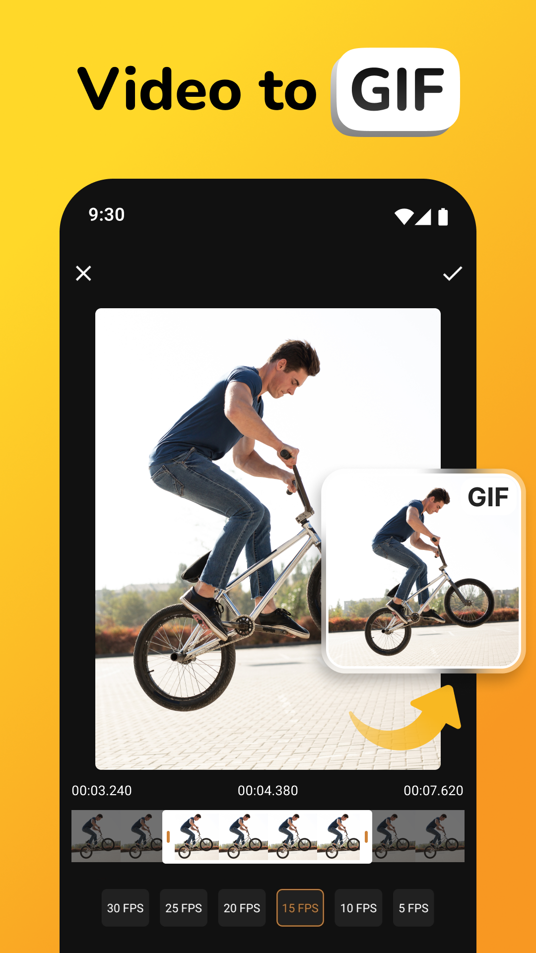 اسکرین شات 3 برنامه GIF Maker, Video to GIF Editor