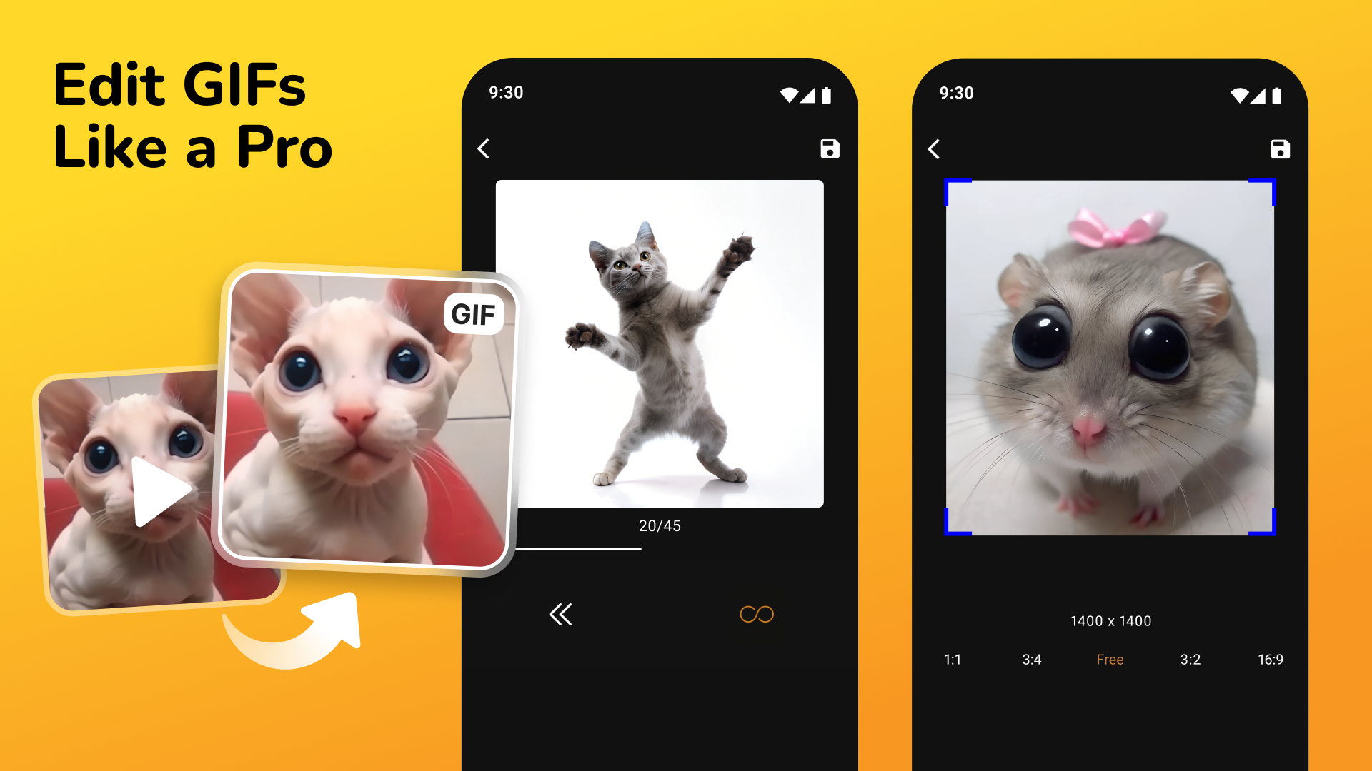 اسکرین شات 2 برنامه GIF Maker, Video to GIF Editor
