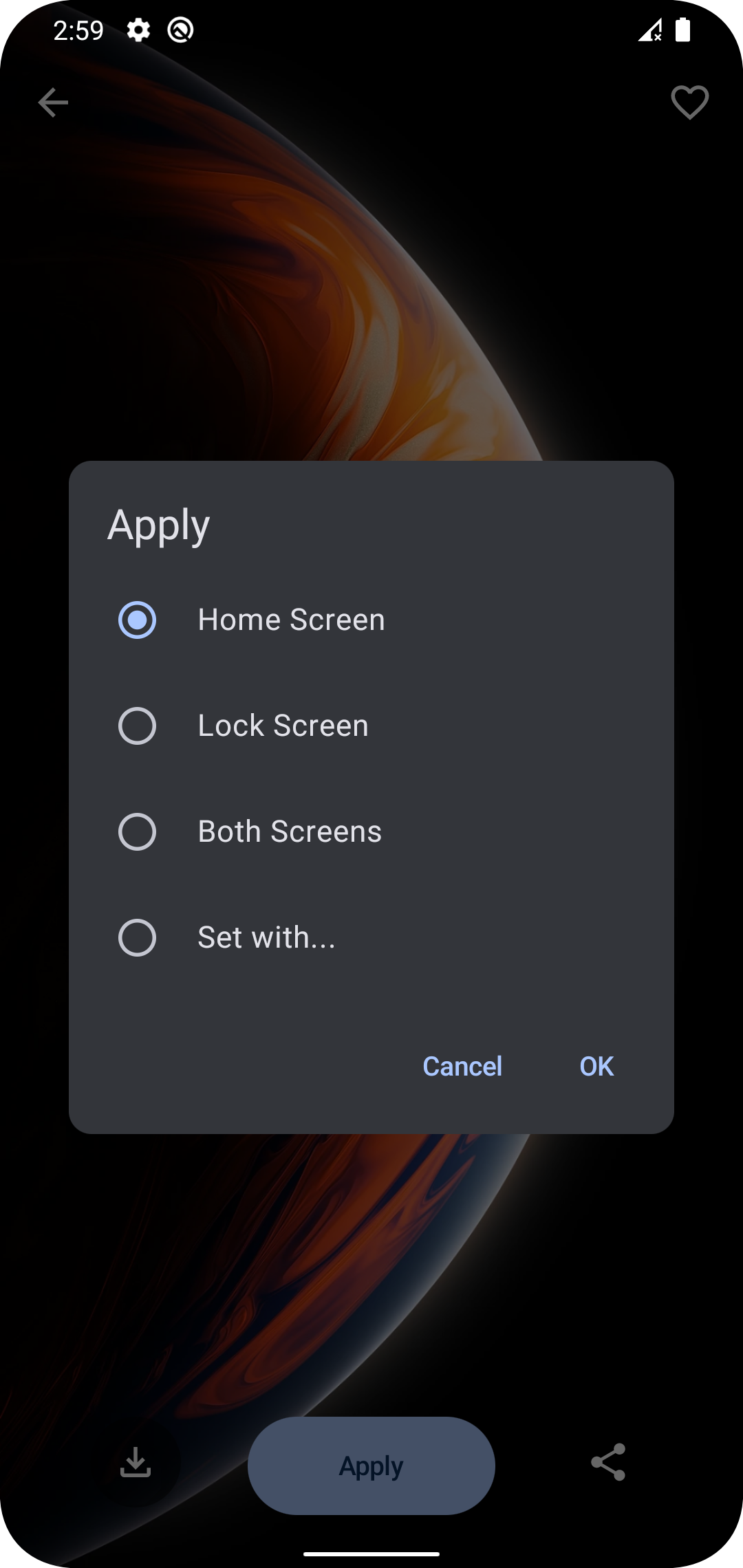 اسکرین شات 4 برنامه Black Wallpaper