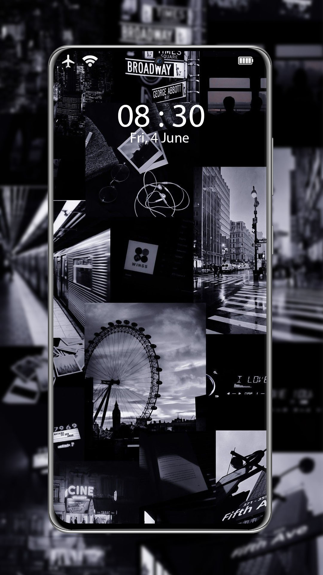 اسکرین شات 6 برنامه Black aesthetic wallpapers