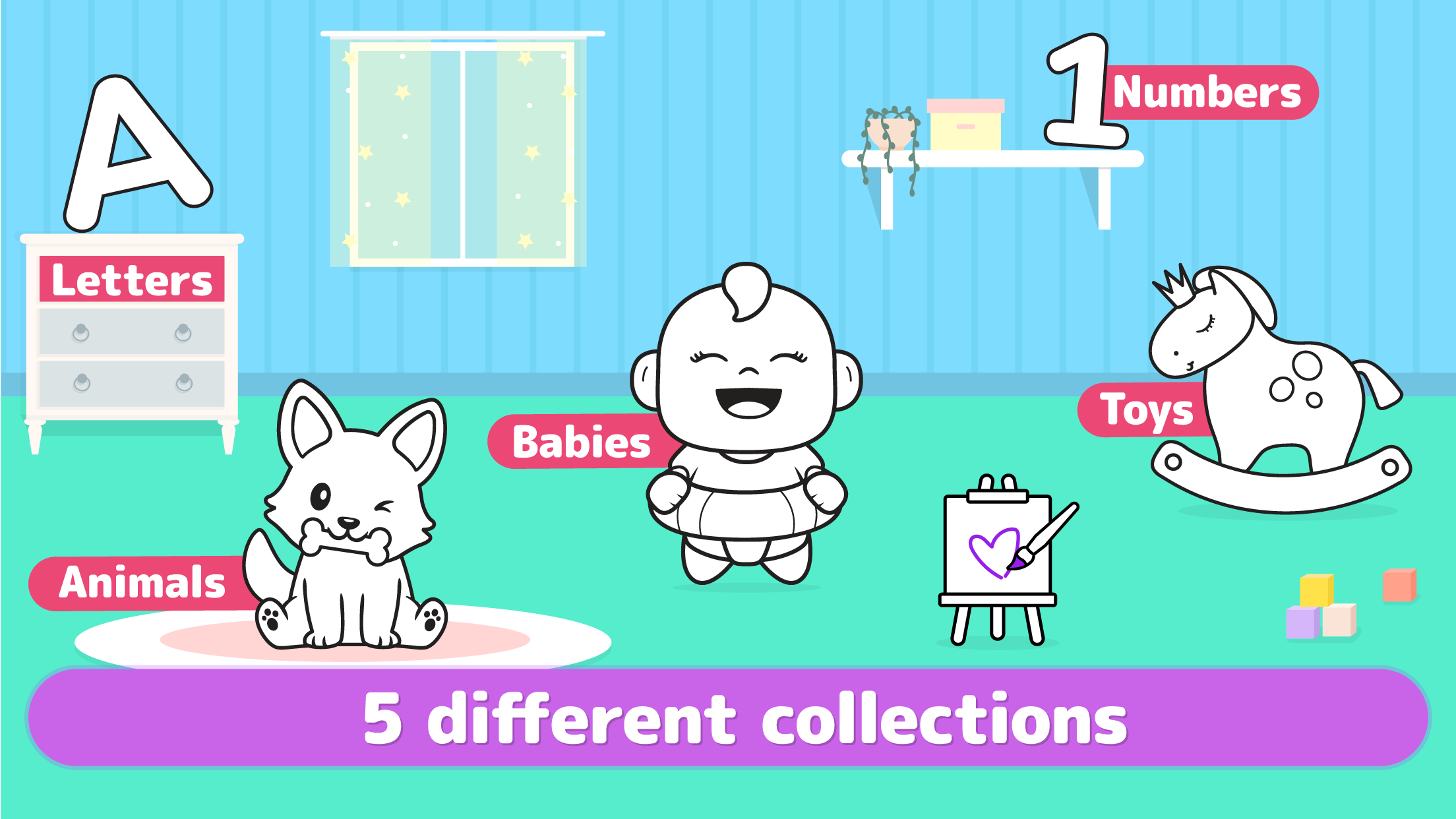 اسکرین شات 6 بازی Babies coloring & drawing book