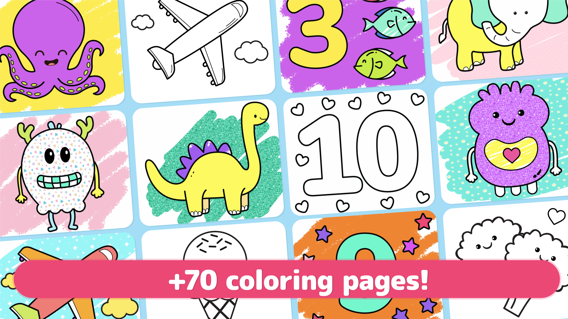 اسکرین شات 7 بازی Coloring games for kids Learn