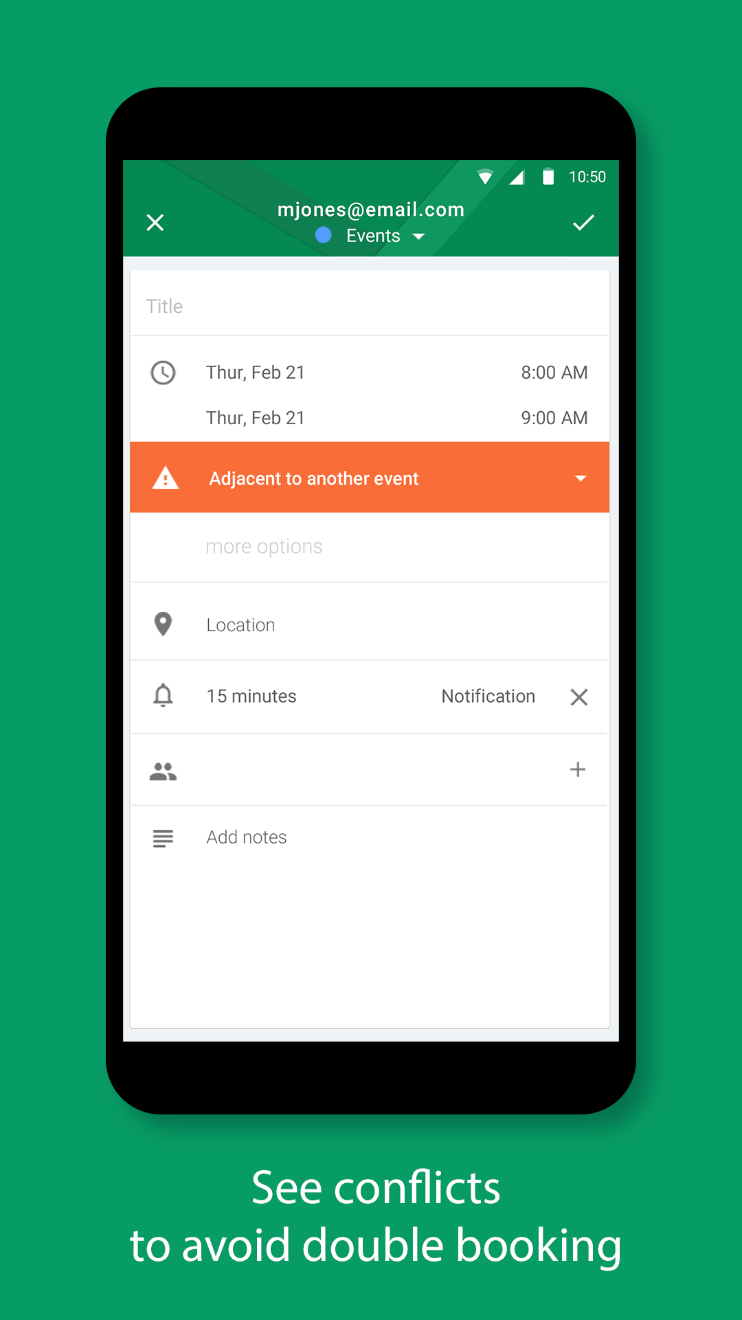 اسکرین شات 3 برنامه BlackBerry Hub+ Calendar