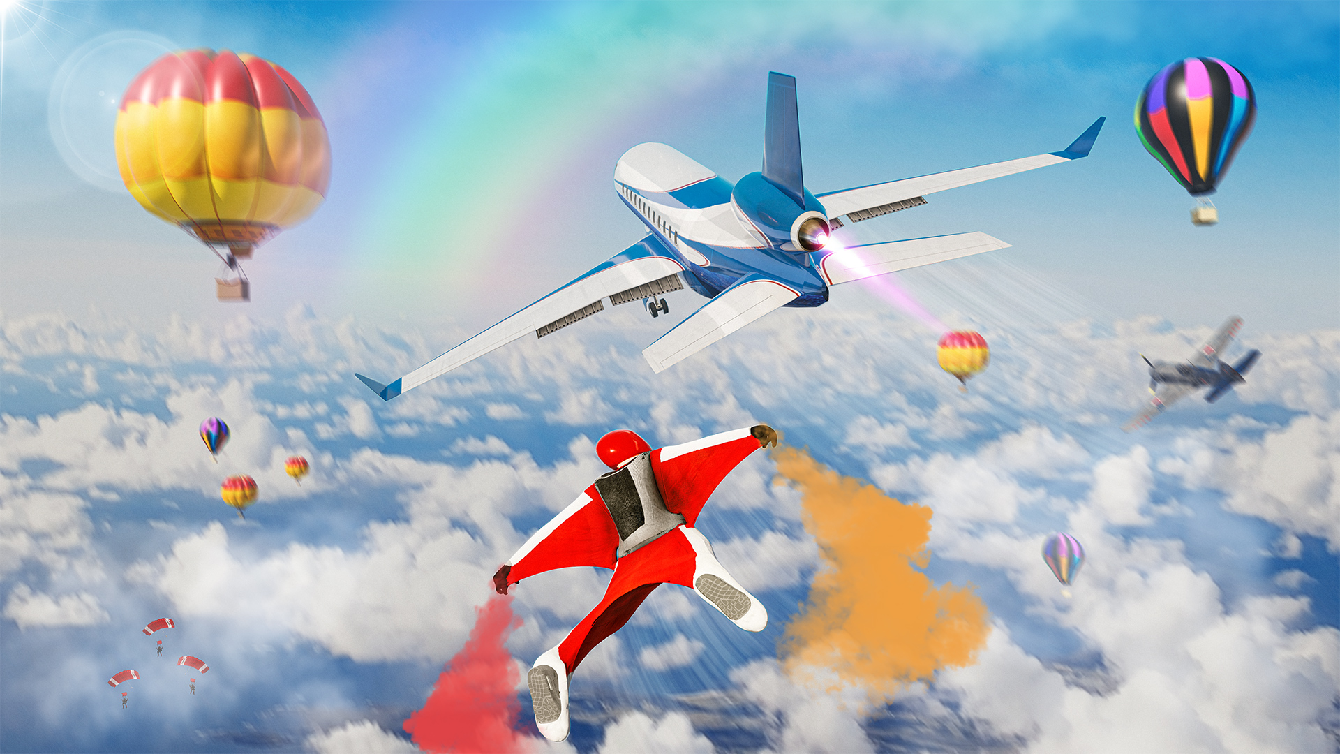 اسکرین شات 1 بازی Wingsuit Skydiving Simulator