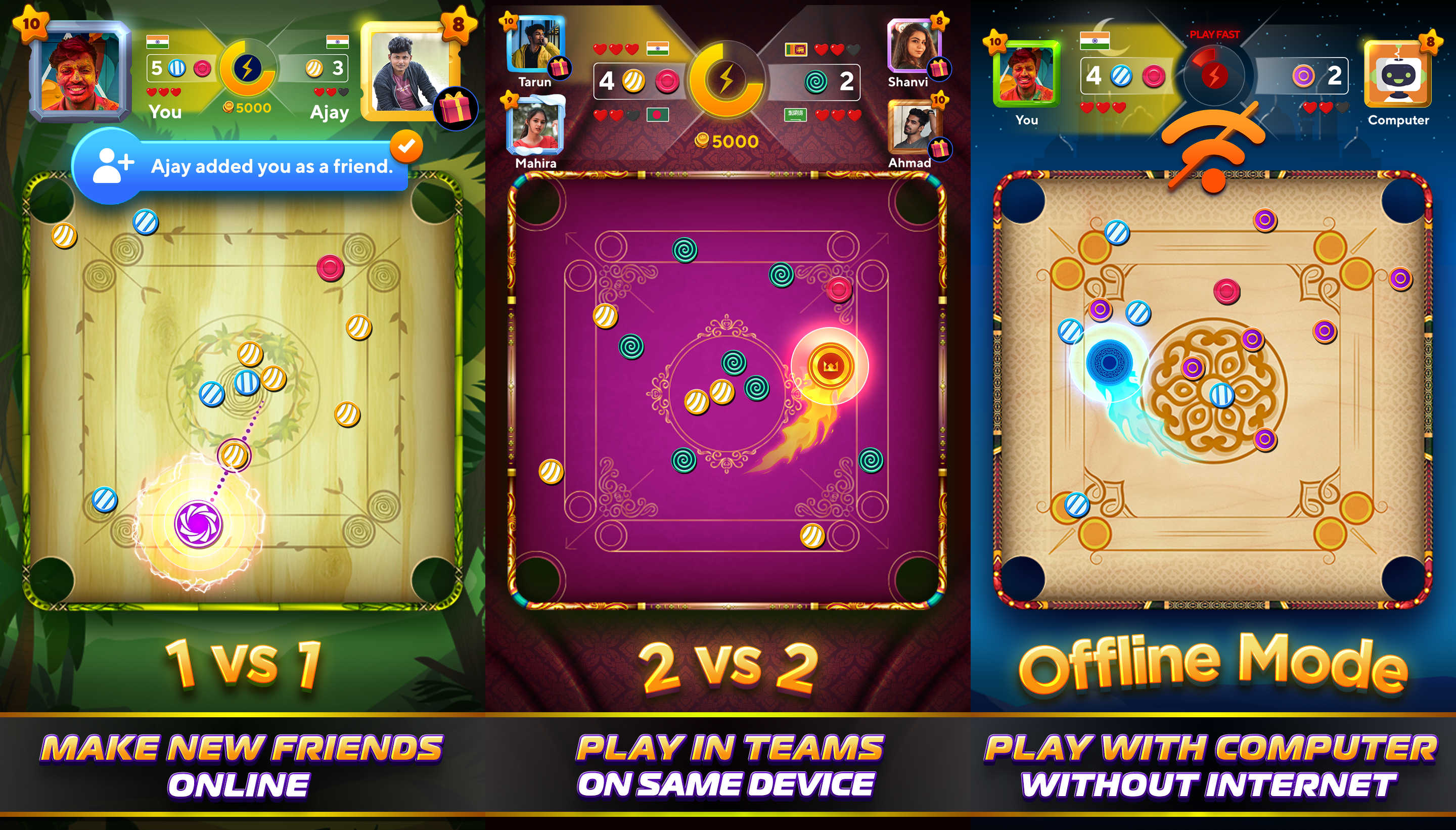 اسکرین شات 8 بازی Carrom Superstar