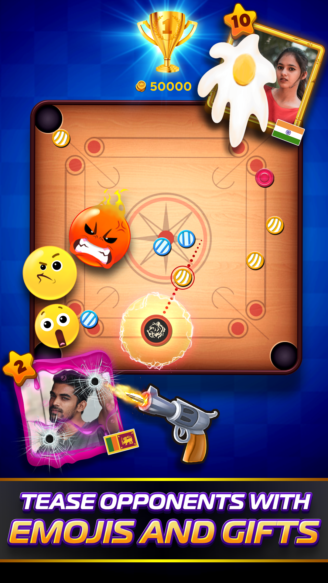 اسکرین شات 5 بازی Carrom Superstar