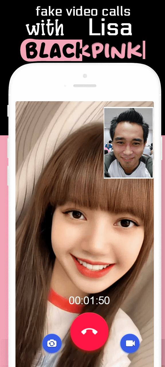 اسکرین شات 2 برنامه Ai BlackPink: Fake Call Game 2