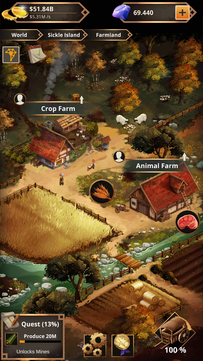 اسکرین شات 2 بازی Idle Medieval Merchant Tycoon