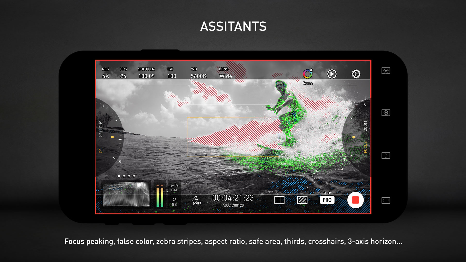 اسکرین شات 4 برنامه Protake - Mobile Cinema Camera