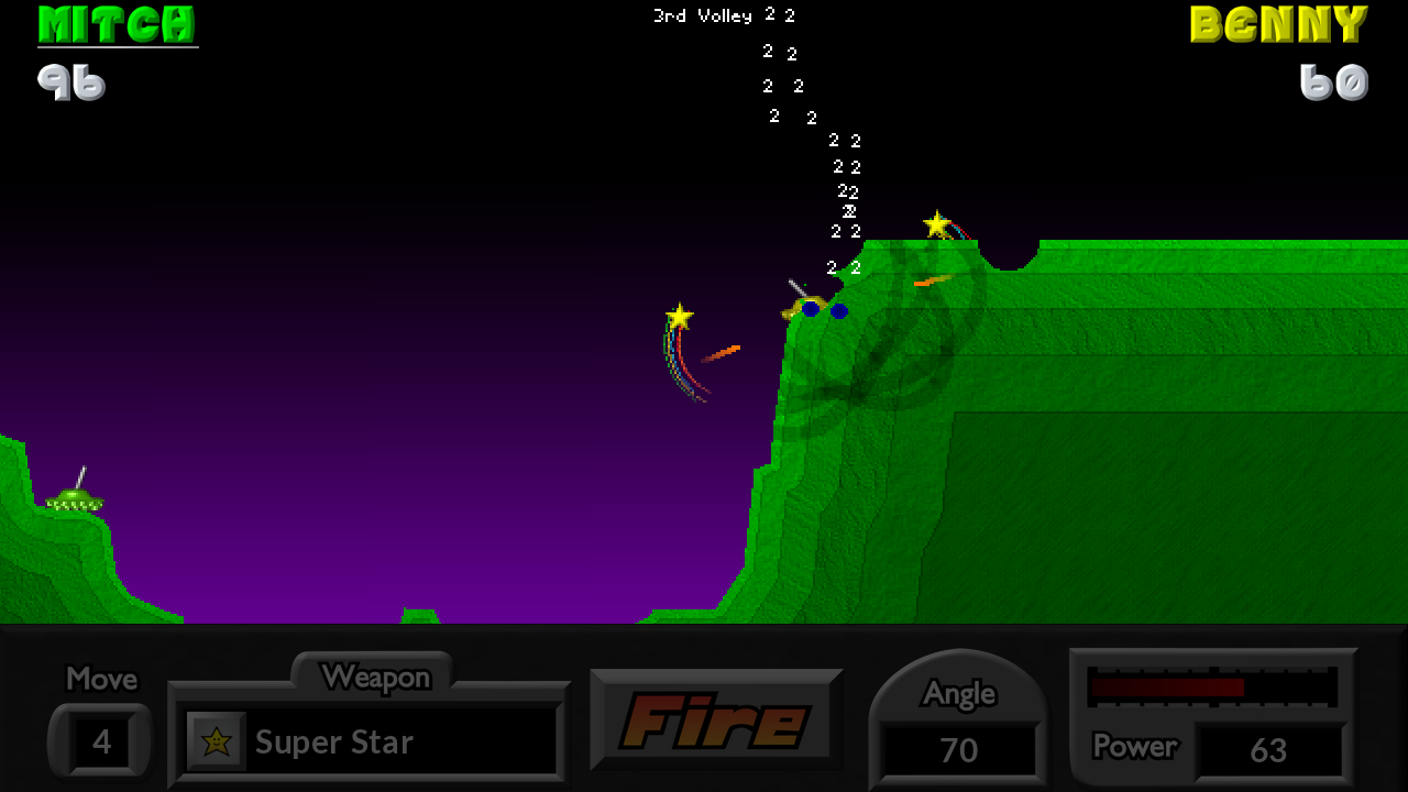 اسکرین شات 4 بازی Pocket Tanks