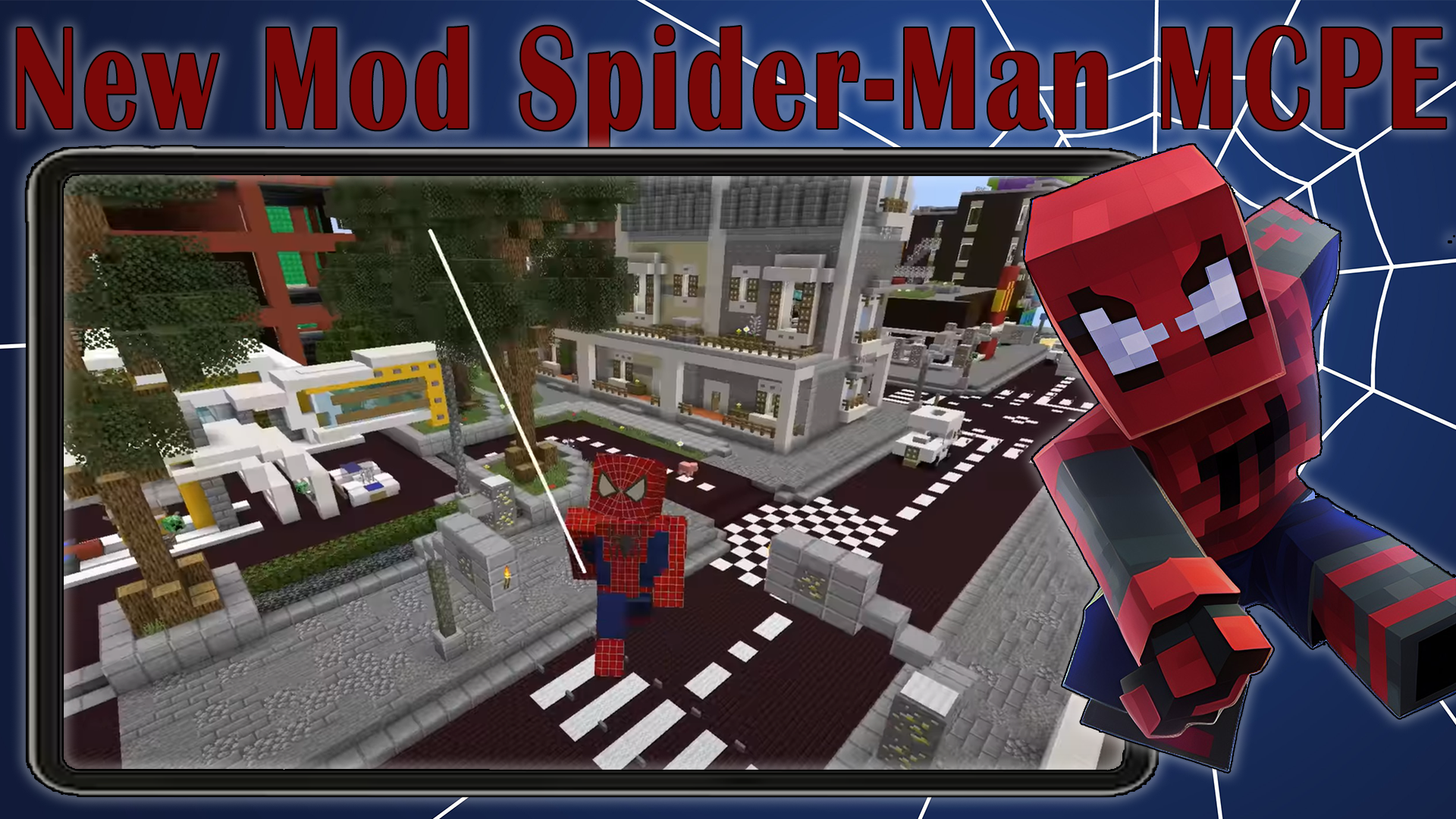 اسکرین شات 1 برنامه Spider MAN MOD for Minecraft