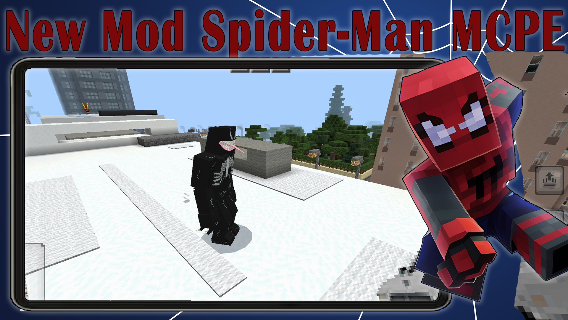 اسکرین شات 4 برنامه Spider MAN MOD for Minecraft