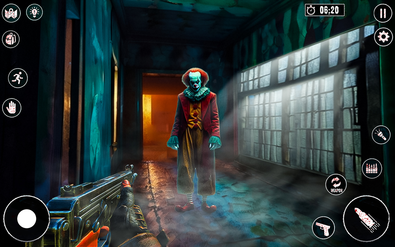 اسکرین شات 1 بازی Horror Sniper - Clown Escape