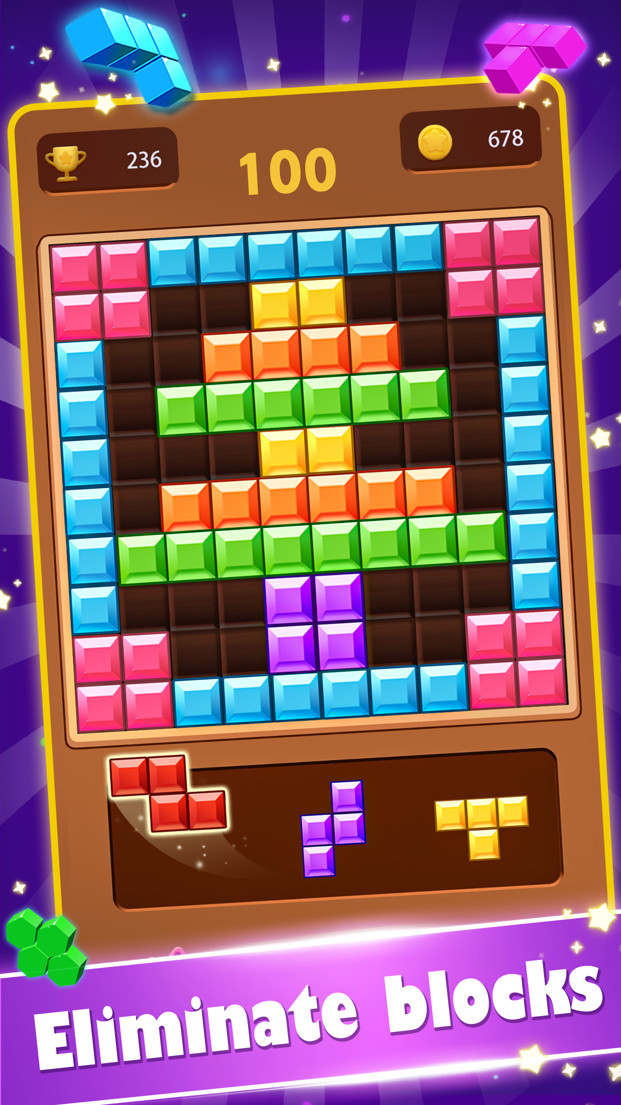 اسکرین شات 2 بازی Block Gems: Block Puzzle Games