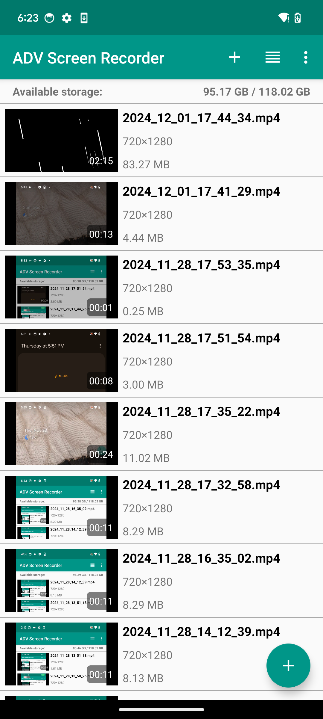 اسکرین شات 1 برنامه ADV Screen Recorder