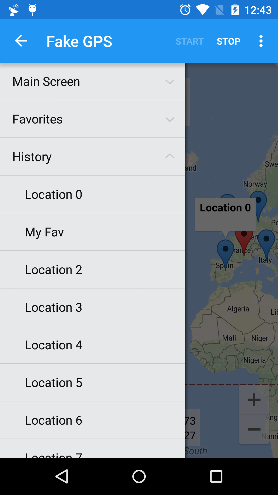اسکرین شات 4 برنامه Fake GPS