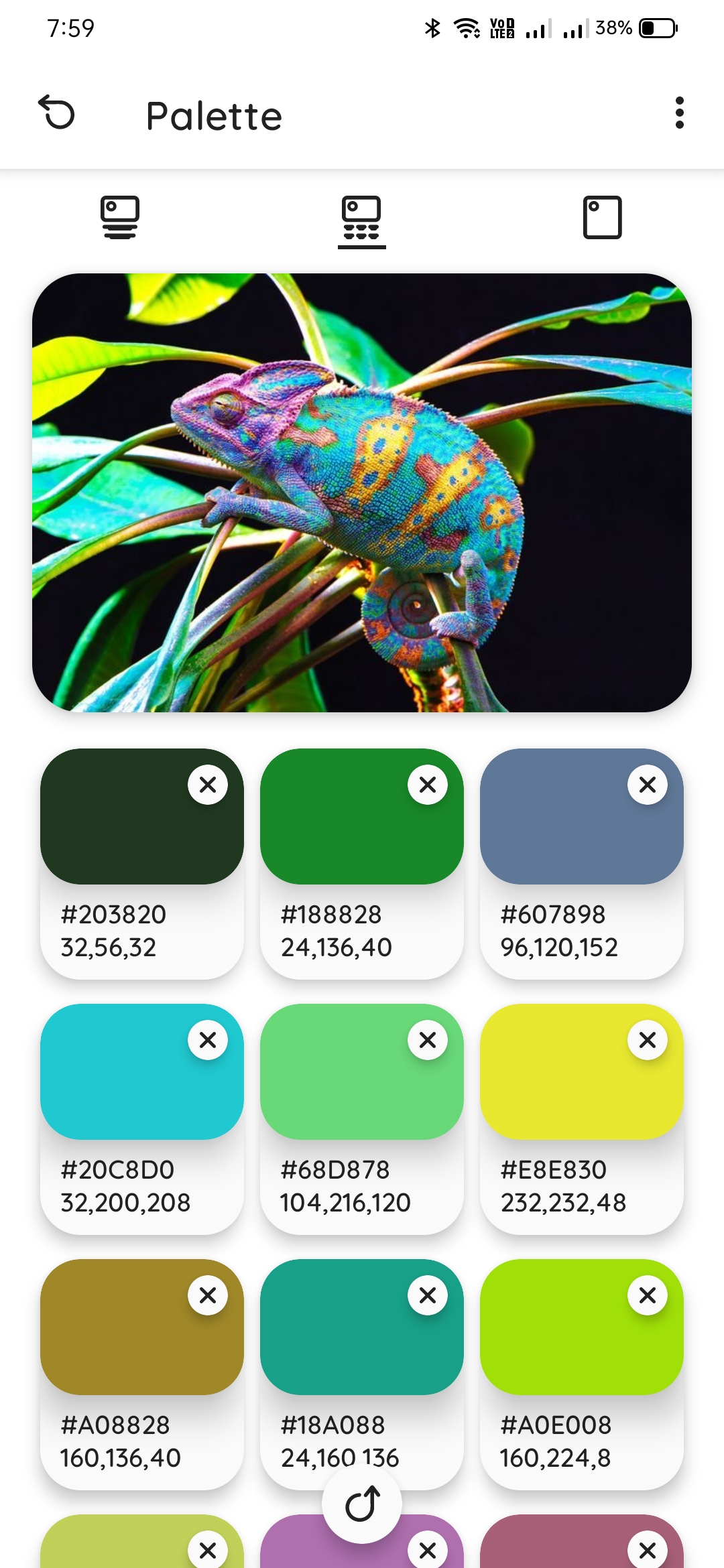 اسکرین شات 3 برنامه Color Palette