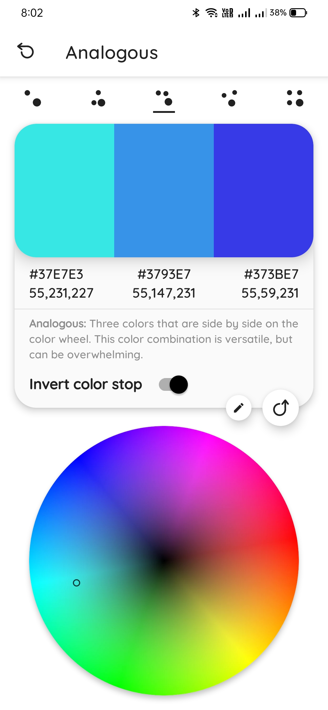 اسکرین شات 6 برنامه Color Palette