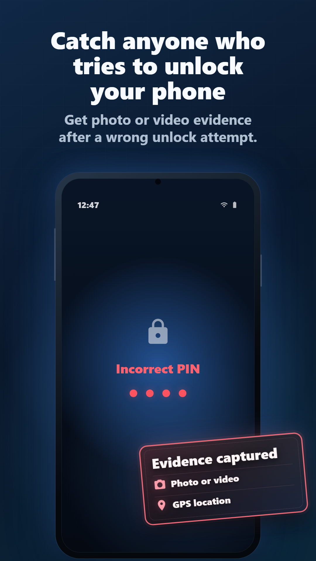 اسکرین شات 1 برنامه Lockwatch — Thief Catcher