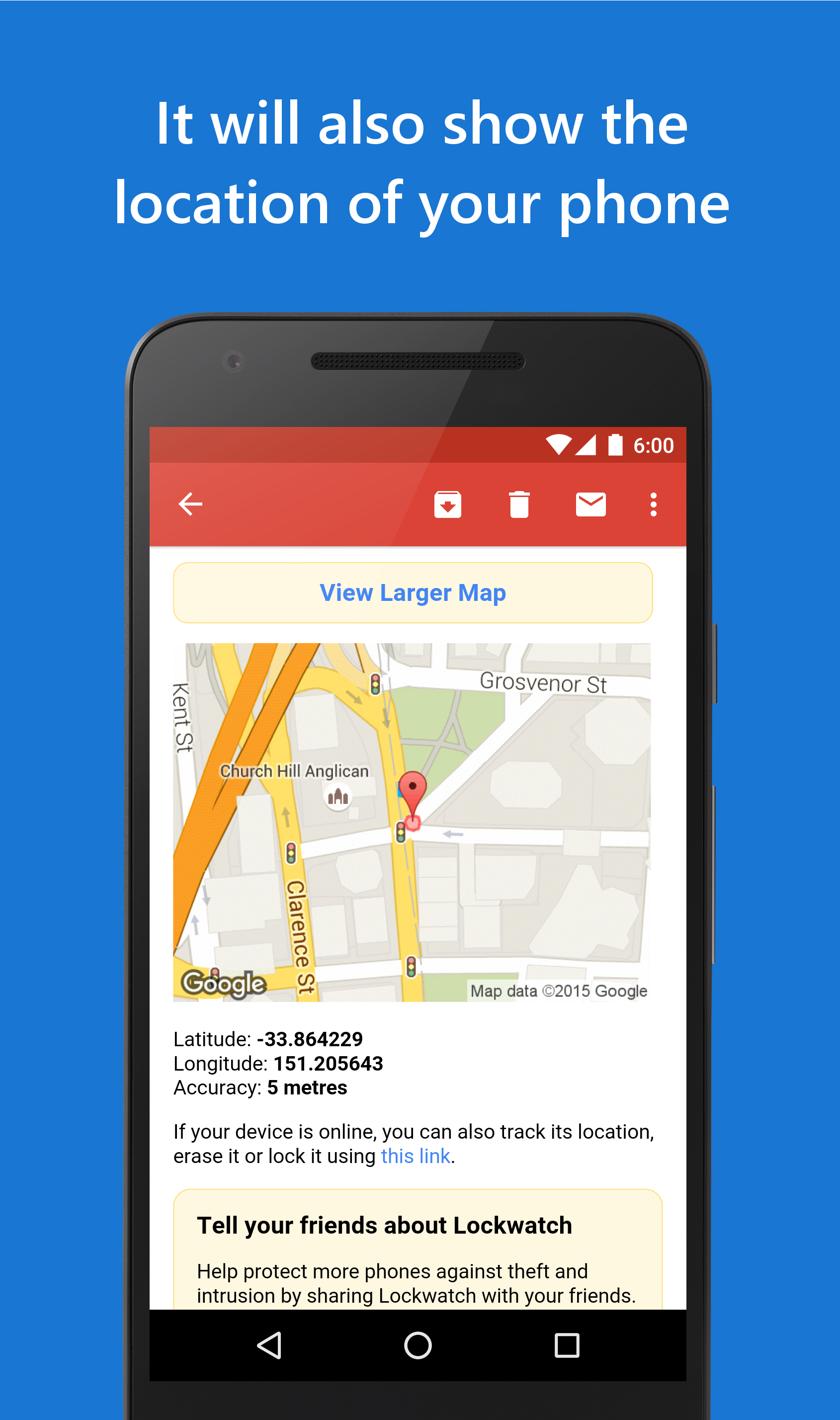 اسکرین شات 4 برنامه Lockwatch – Thief Catcher