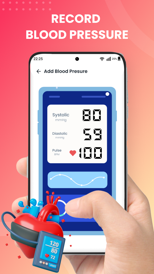 اسکرین شات 2 برنامه BP Journal - Wellness Notes