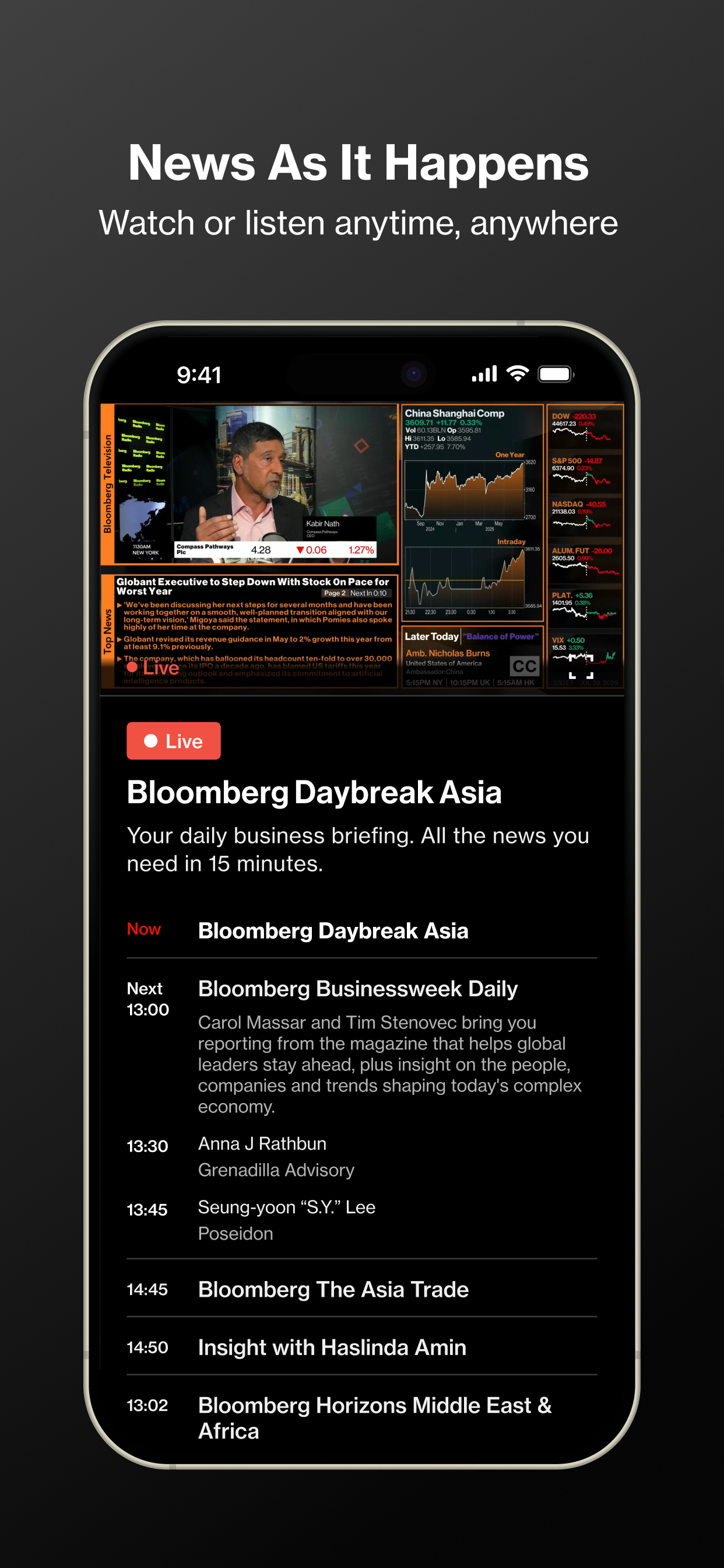 اسکرین شات 5 برنامه Bloomberg: Finance Market News