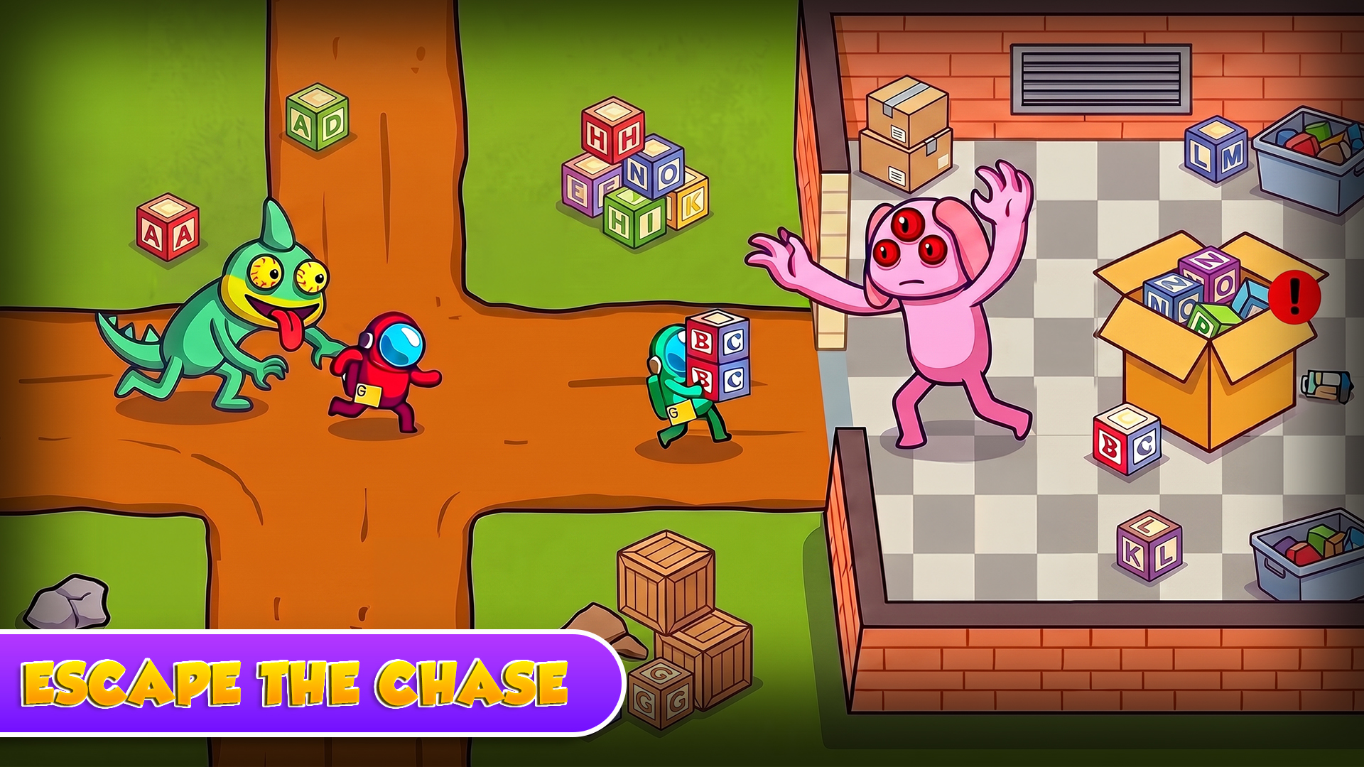 اسکرین شات 4 بازی Survivor In Rainbow Monster