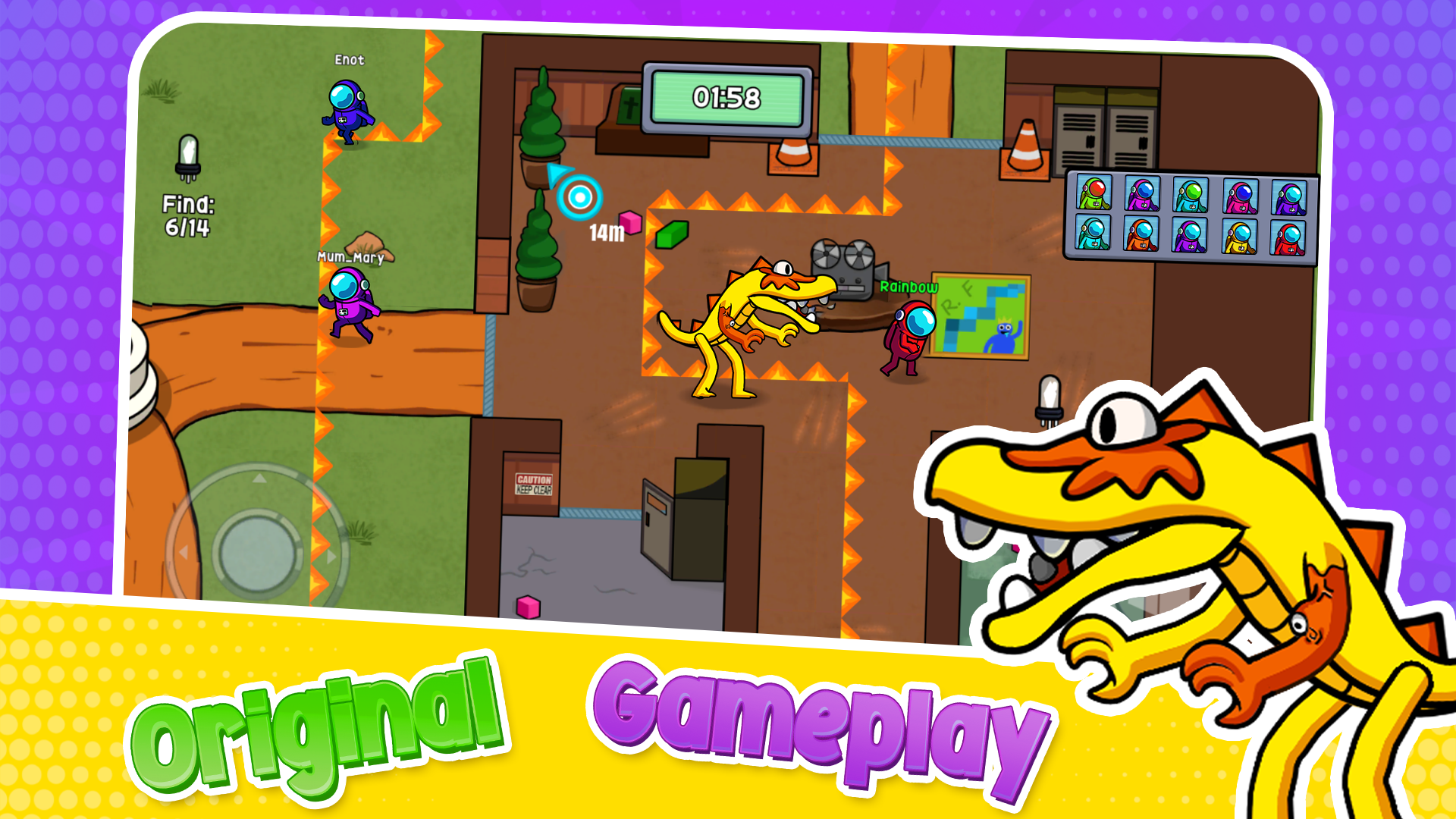 اسکرین شات 2 بازی Survivor In Rainbow Monster