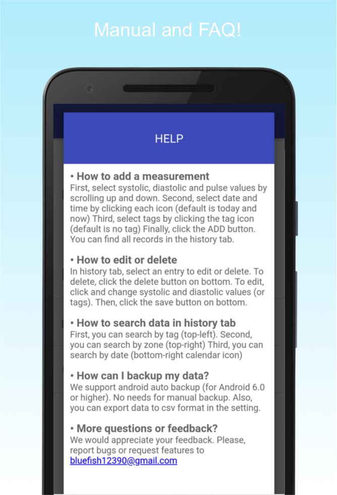 اسکرین شات 7 برنامه Blood Pressure Diary