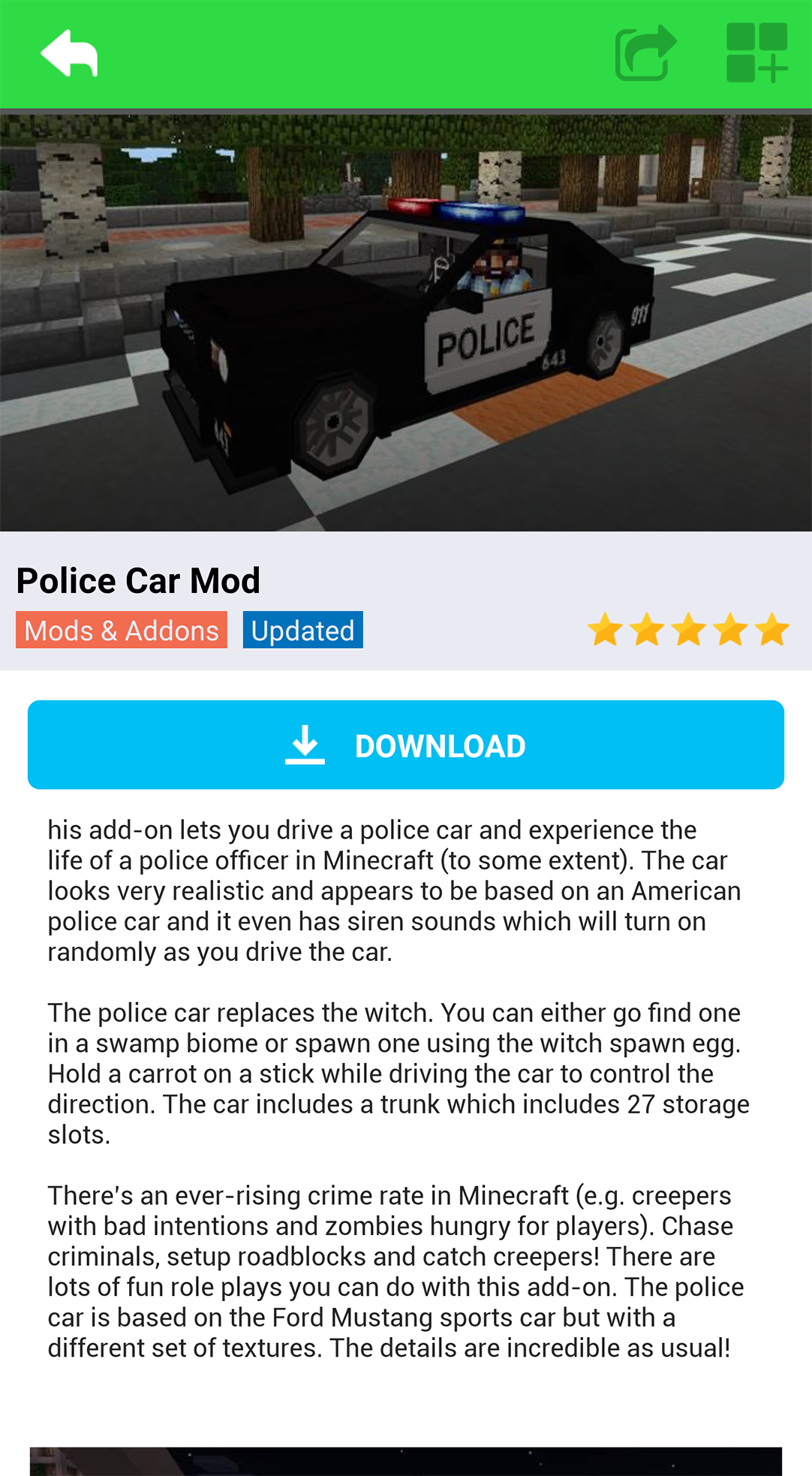 اسکرین شات 6 برنامه Cars Mod