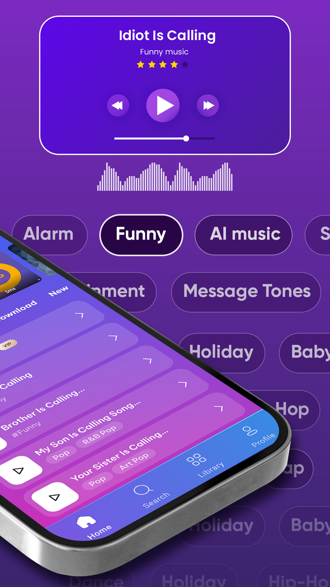 اسکرین شات 2 برنامه Ringtones for android phones