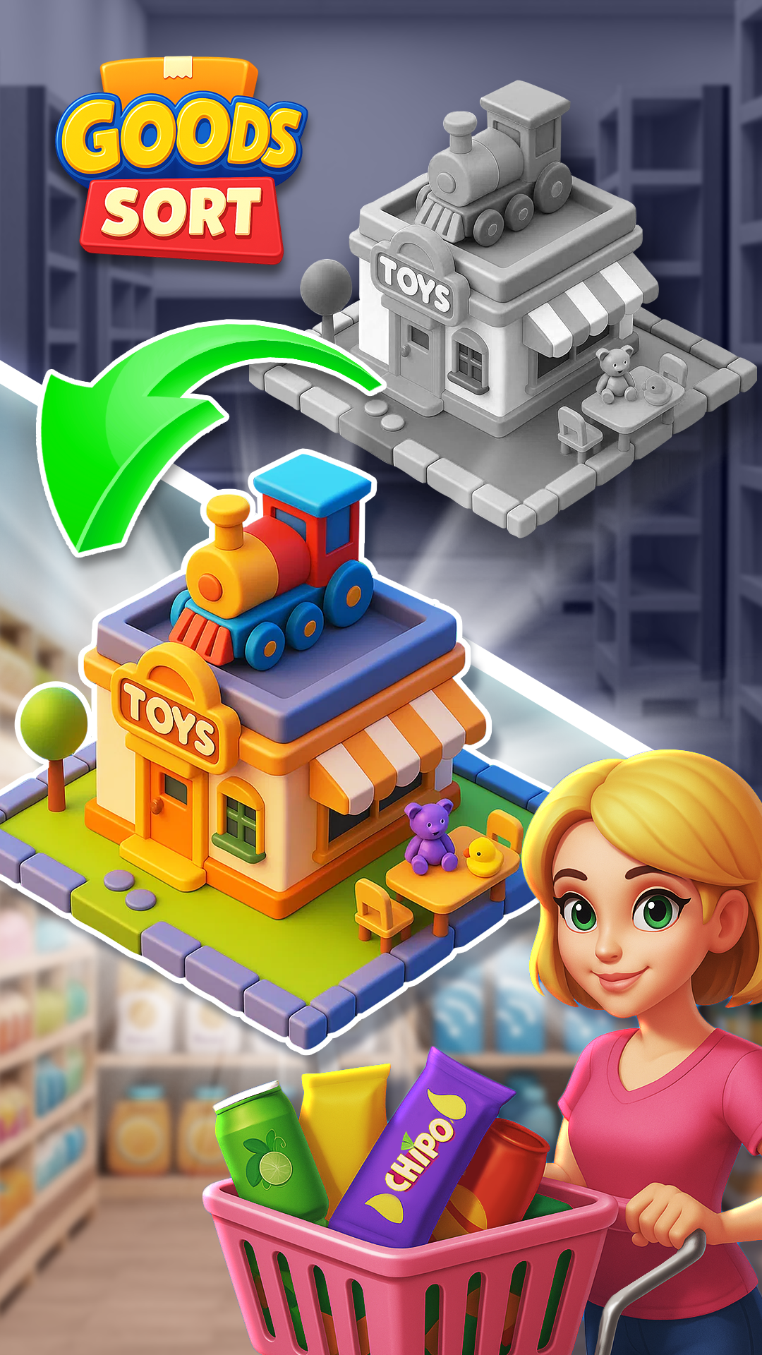 اسکرین شات 2 بازی Goods Sorting: Match 3 Puzzle