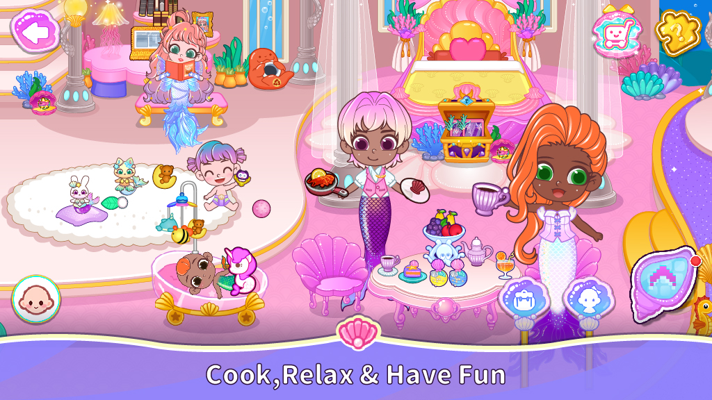 اسکرین شات 7 بازی BoBo Mermaid World: Dress Up