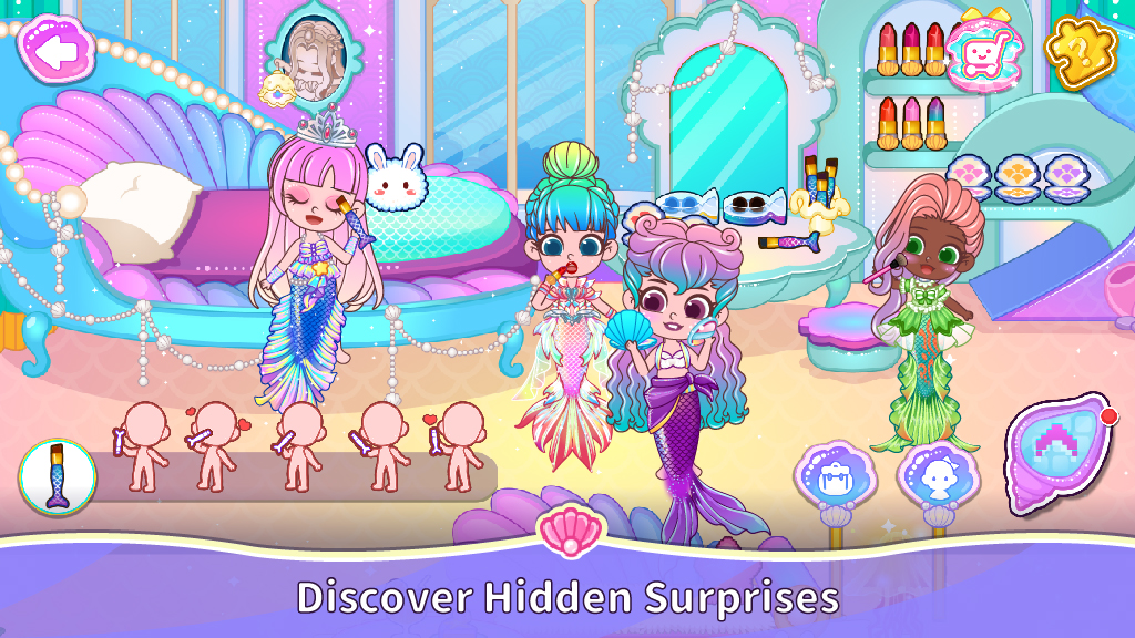 اسکرین شات 5 بازی BoBo Mermaid World: Dress Up