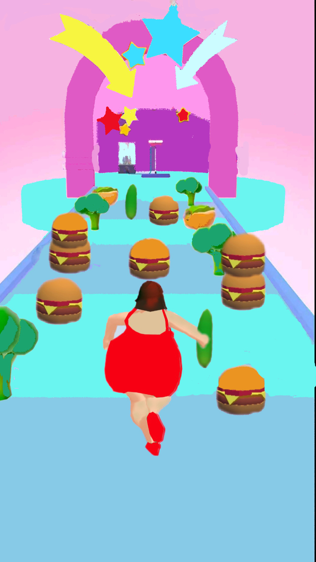 اسکرین شات 5 بازی Body Race Run 3D : fat 2 fit
