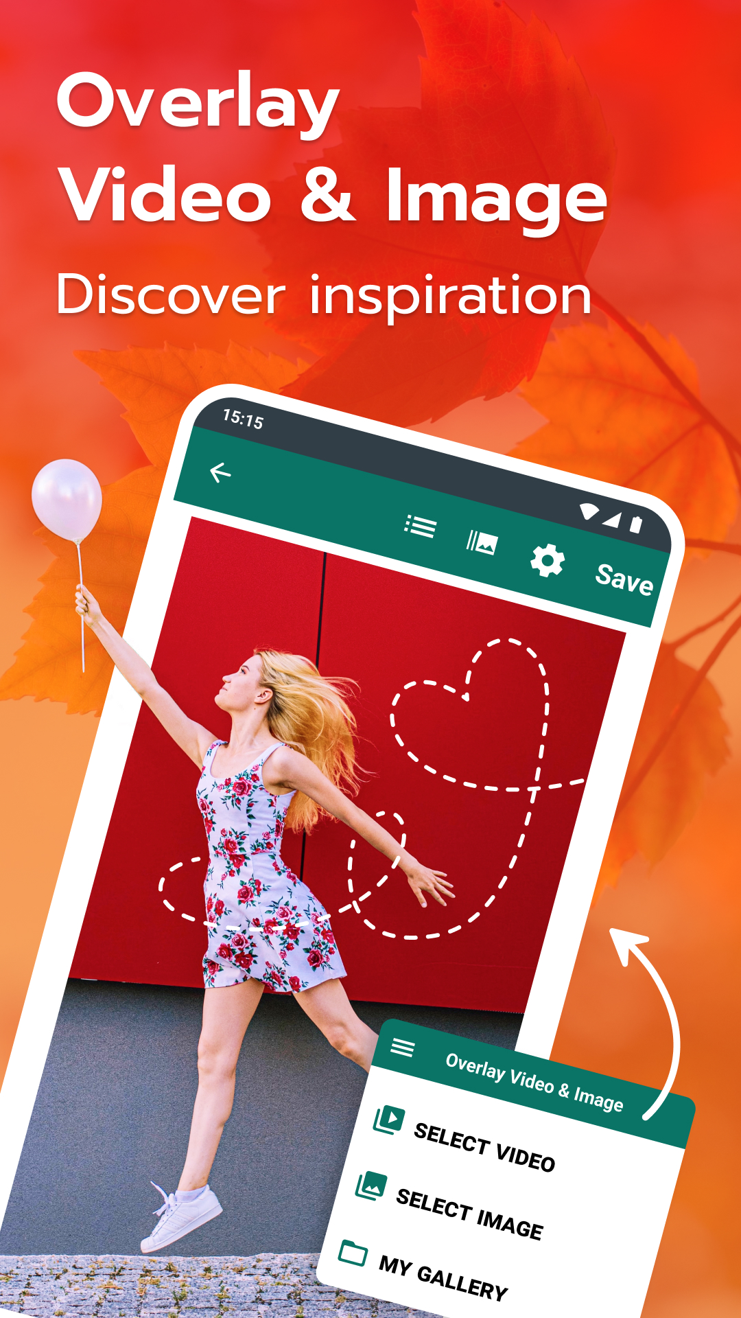 اسکرین شات 1 برنامه Image & Video Overlay Editor