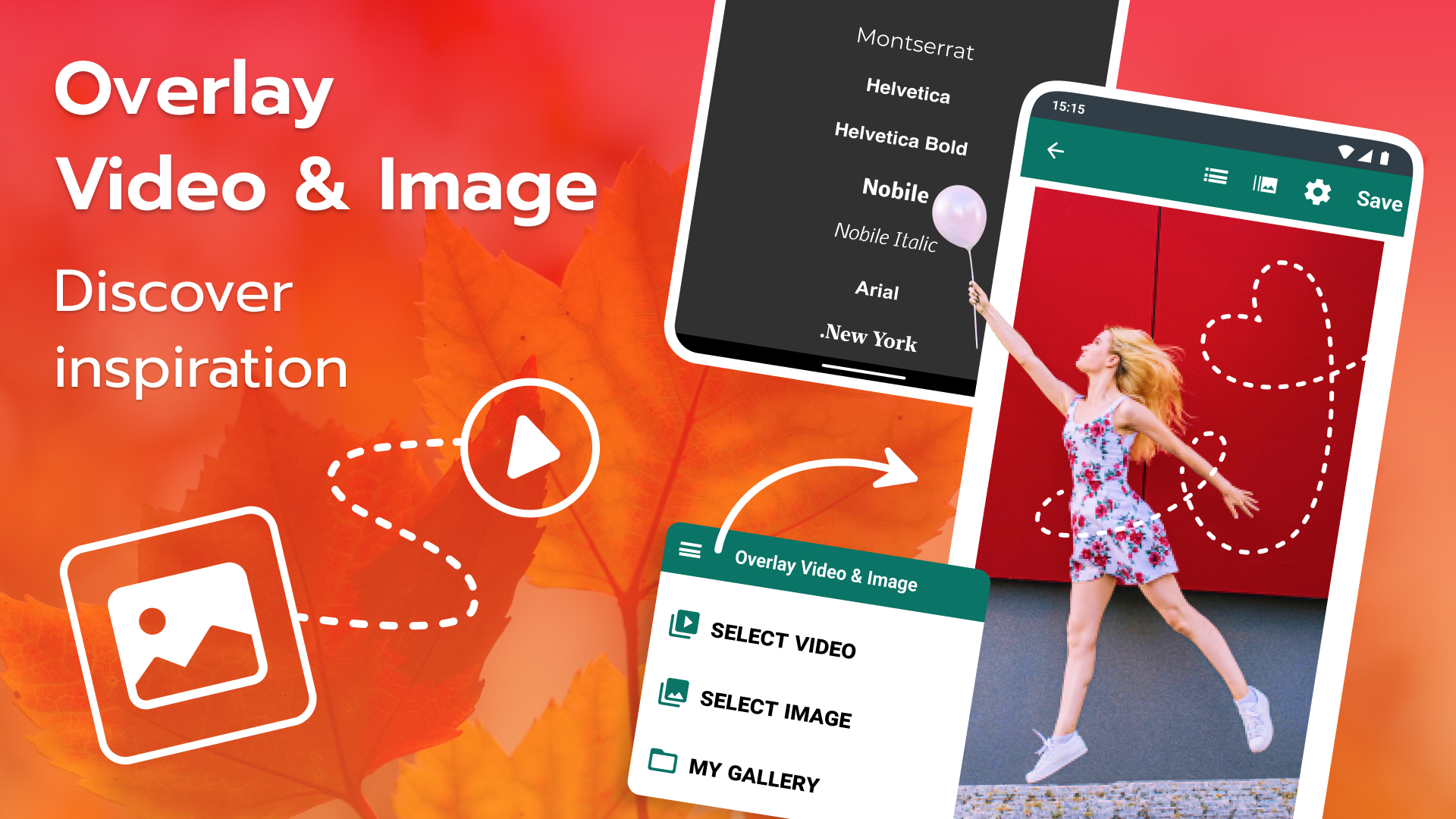 اسکرین شات 6 برنامه Image & Video Overlay Editor