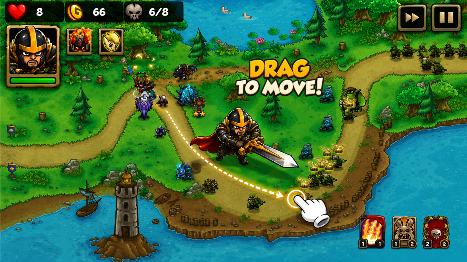 اسکرین شات 1 بازی Booblyc TD Realm Tower Defense