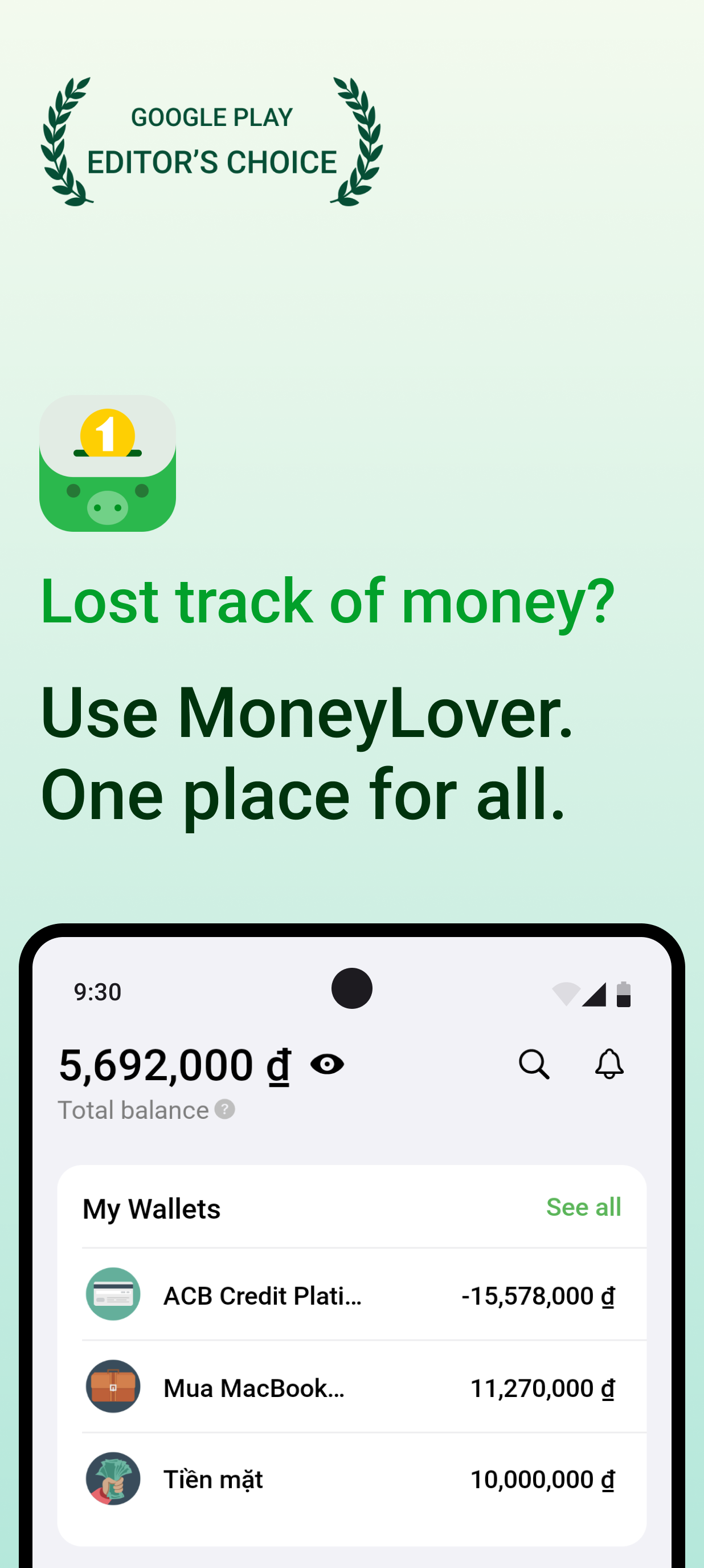 اسکرین شات 1 برنامه Money Lover - Money Manager