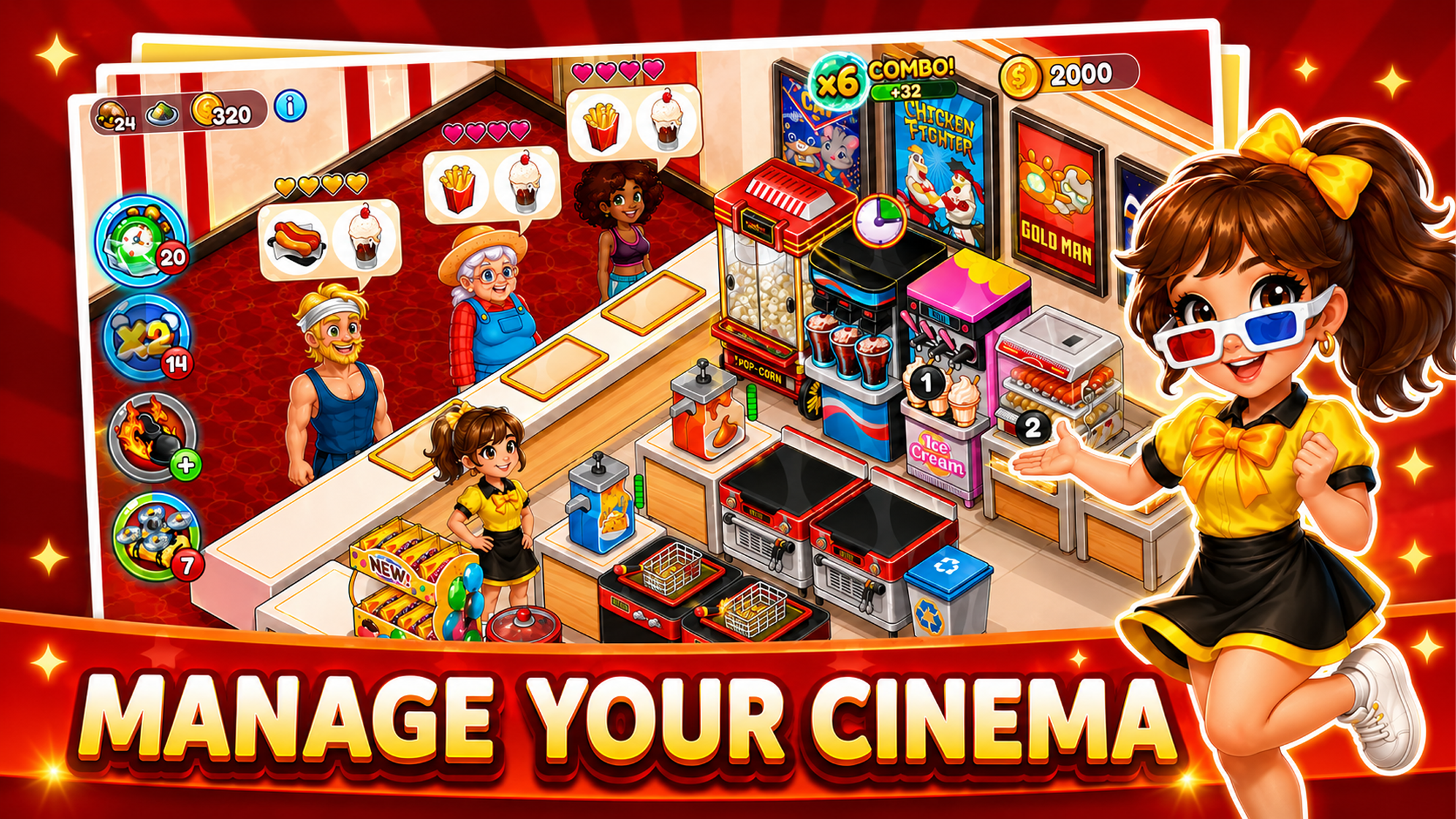 اسکرین شات 1 بازی Cinema Panic 3: Cooking Game