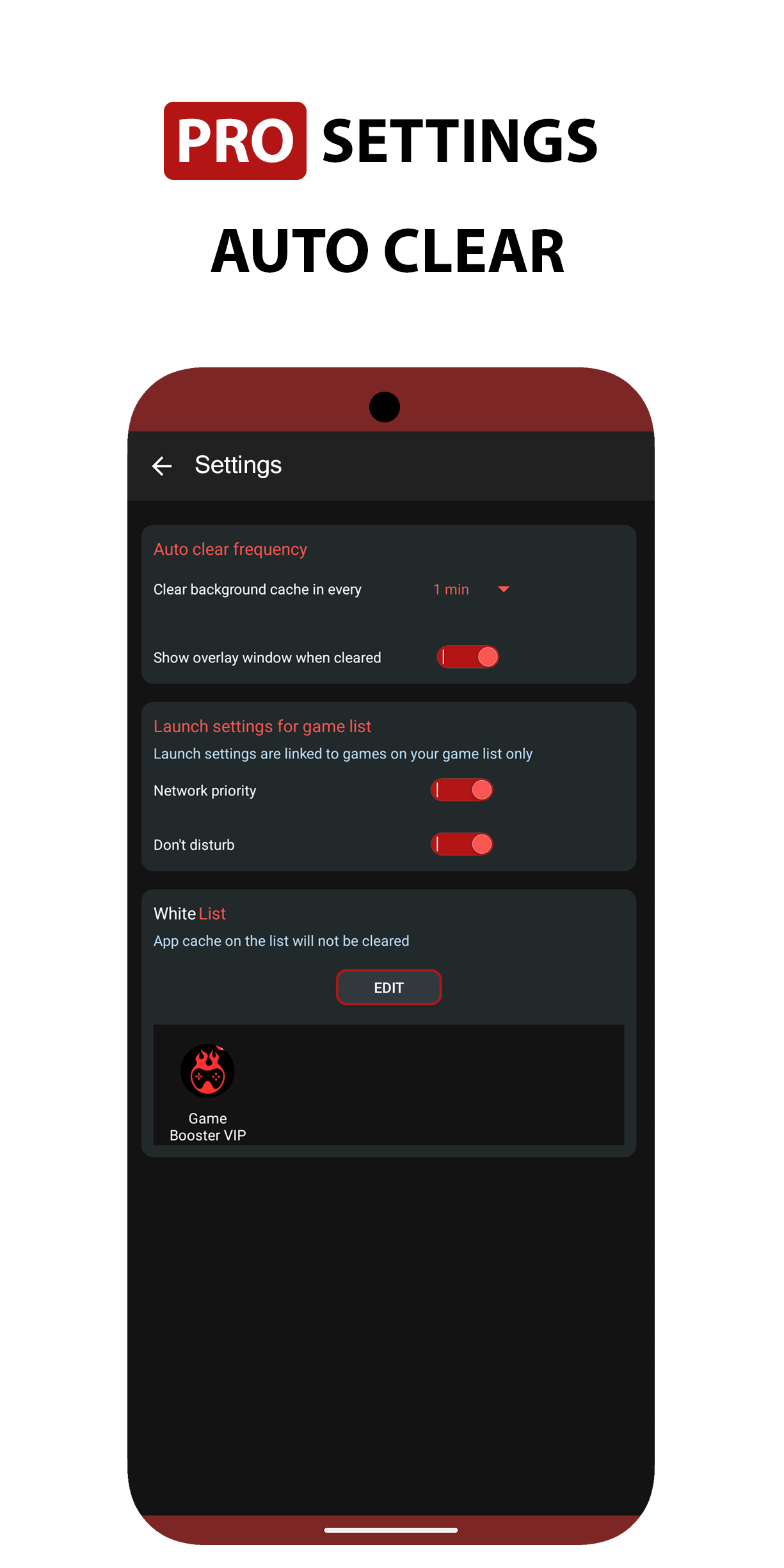 اسکرین شات 5 برنامه Game Booster Fire GFX- Fix Lag