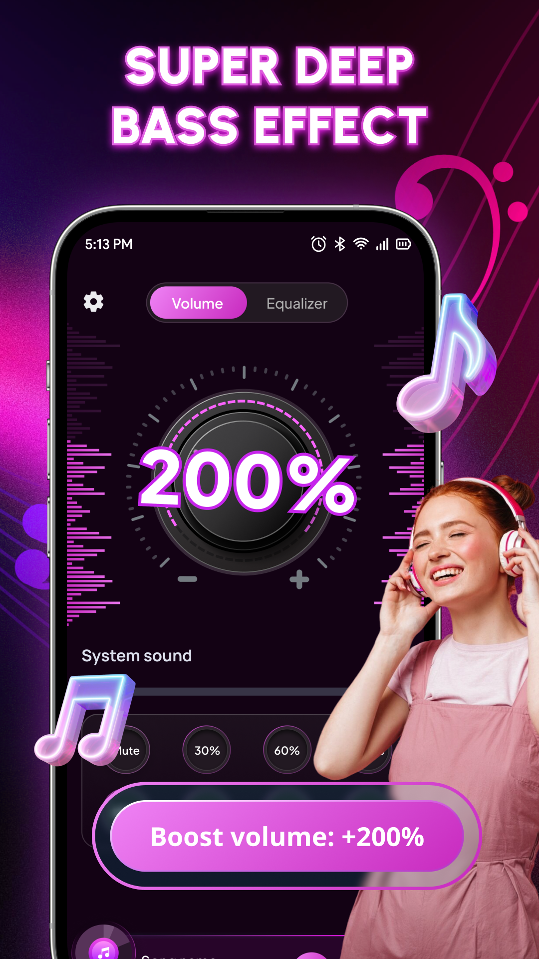 اسکرین شات 3 برنامه Sound Booster: Audio Equalizer
