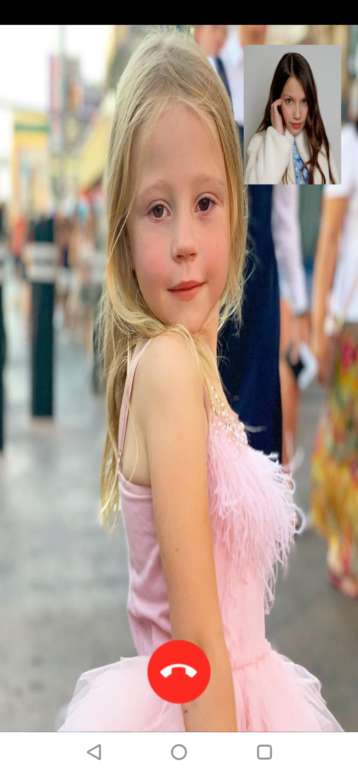 اسکرین شات 2 برنامه Like Nastya Fake Video Call -