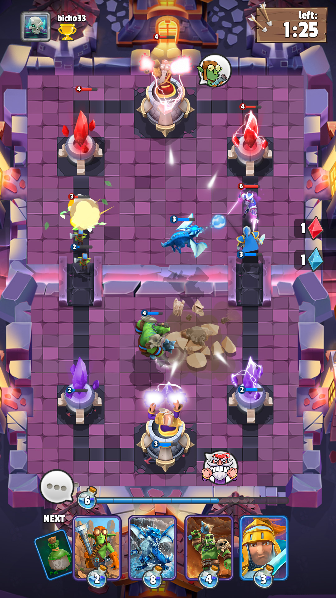 اسکرین شات 1 بازی Clash of Wizards