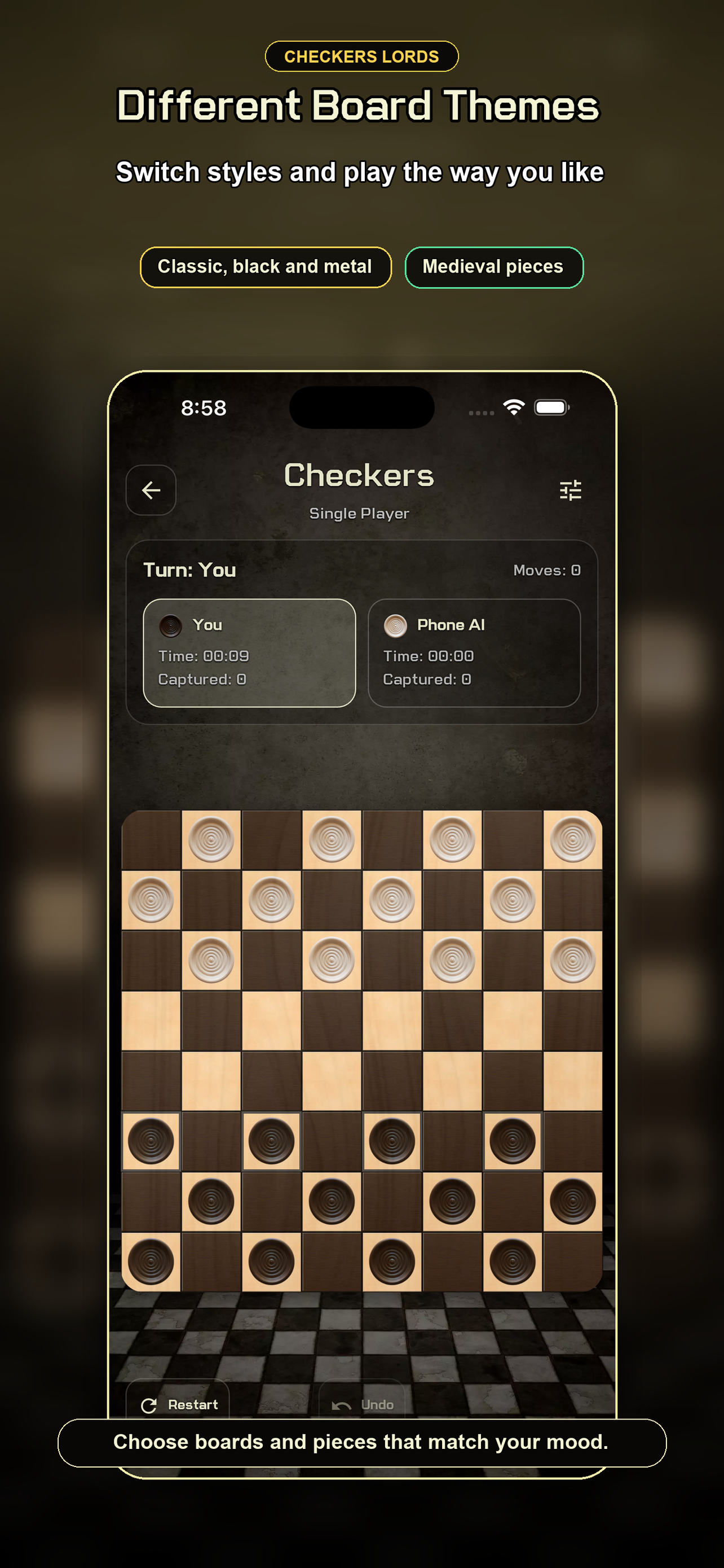 اسکرین شات 2 بازی Draughts Lords: Offline/Online